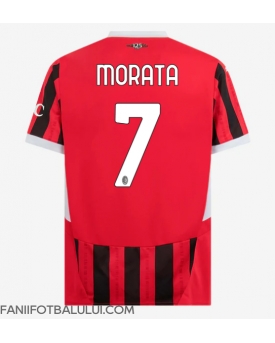 AC Milan Alvaro Morata #7 Tricou Fotbal Replică 2024-25 Barbati Acasa